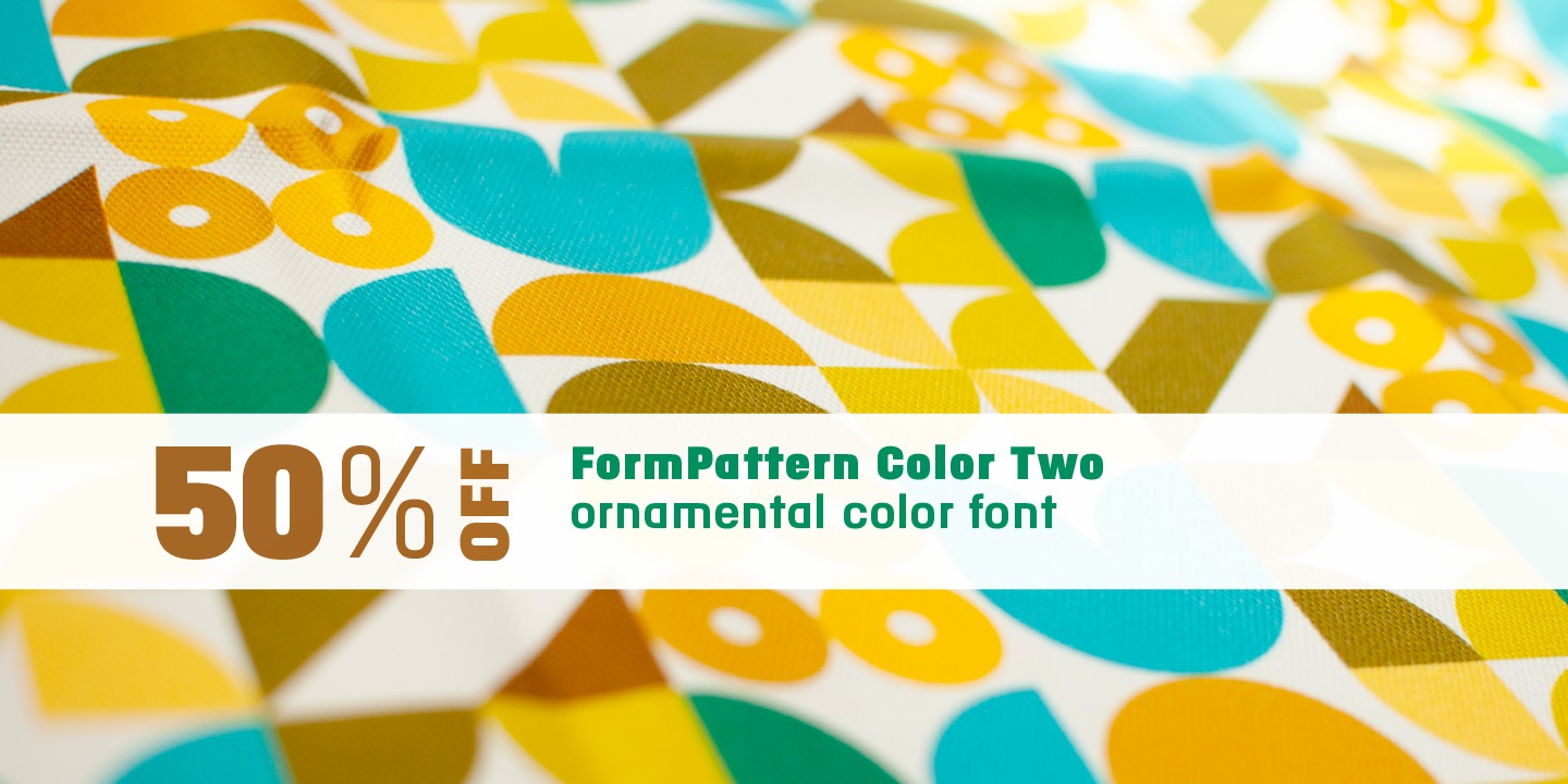 FormPattern Color Two Greyscale Font preview